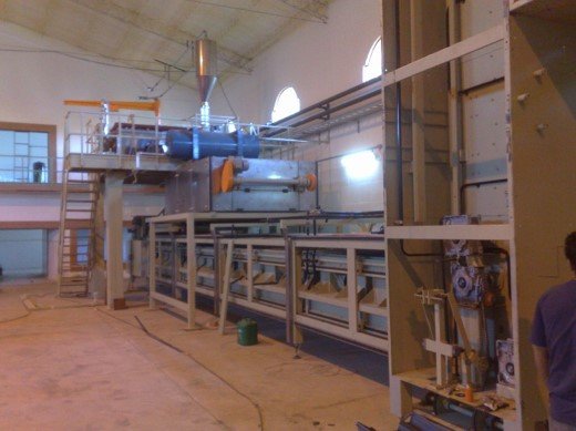 Linha industrial automatizada